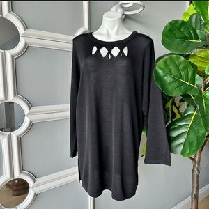 Escada Black Cut-Out Sweatshirt